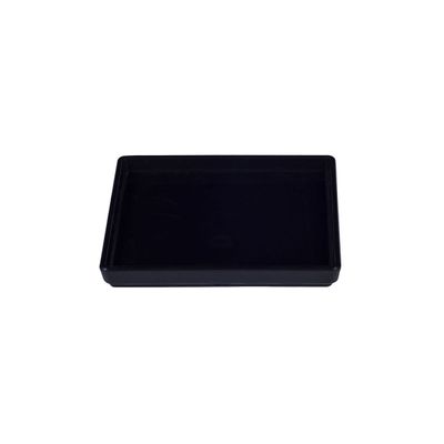 Prato Square Quadrado 13,5x13,5 Preto em Polipropileno