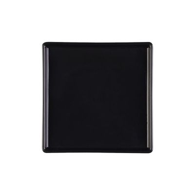 Prato Square Quadrado 13,5x13,5 Preto em Polipropileno