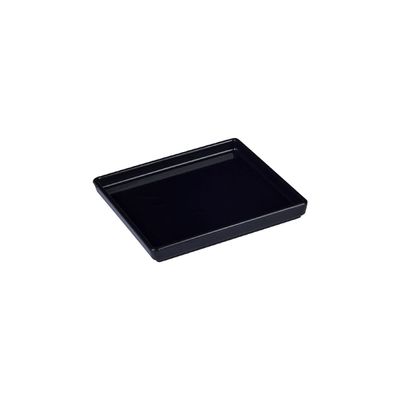 Prato Square Quadrado 13,5x13,5 Preto em Polipropileno