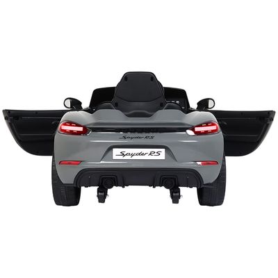 Carro Elétrico Infantil Porsche Spyder 718 RS 12V Cinza Bel Único / 12V