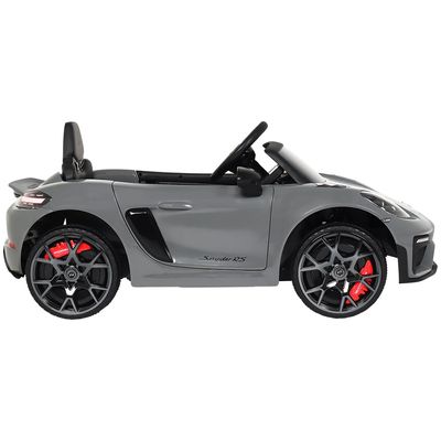 Carro Elétrico Infantil Porsche Spyder 718 RS 12V Cinza Bel Único / 12V