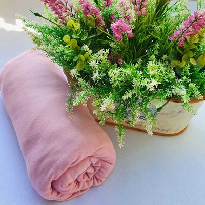 Lençol Avulso Malha 100% Algodão Queen Rosa Linha Trento Camtália 1 peça Queen