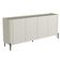 Buffet Para Sala de Jantar 4 Portas 1 Gaveta Pés Industrial Preto Naim I03 Luna - Lyam