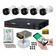 kit 5 Camera de Seguranca Intelbras 2mp 1220b Dvr 8 Canais Multi Hd