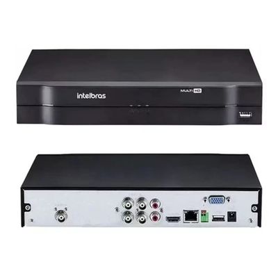 Kit Cftv 2 Cameras Segurança HD Full Hd Dvr Intelbras 4ch