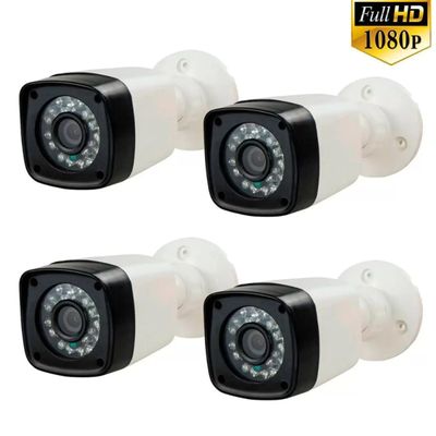 Kit 4 Cameras Segurança 1080p Full Hd Dvr Intelbras 4ch C/hd 160Gb