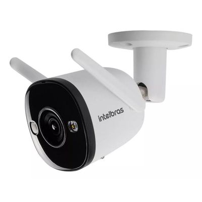 kit 2 Câmera Intelbras Im5 Colorida Dia Noite Fala E Escuta Com Sirene + Cartão de Memoria 64gb