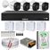 Kit 4 Cameras Full Color Intelbras Dvr Mhdx 8 Ch Color Noite
