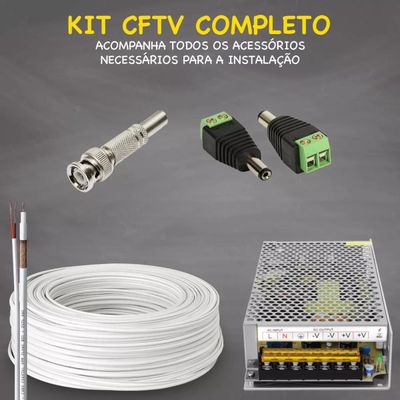 Kit Intelbras 8 Câmeras Vhd 1130 30m Dvr De 16 Canais 1016c com hd 500GB