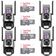 Kit 4 Câmera De Segurança Externa Lente Dupla 4k Led Sirene Policial Cartão 128gb