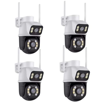 Kit 4 Câmera Importada Wi-fi Smart  Lente Dupla Externa