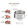 Cortador de Bolo Redondo e Aro Camadas Molde Ajustavel Inox