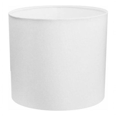 Cúpula Abajur E Luminária Cilíndrica Vivare Cp-7014 ø35x21cm - Bocal Nacional Branco