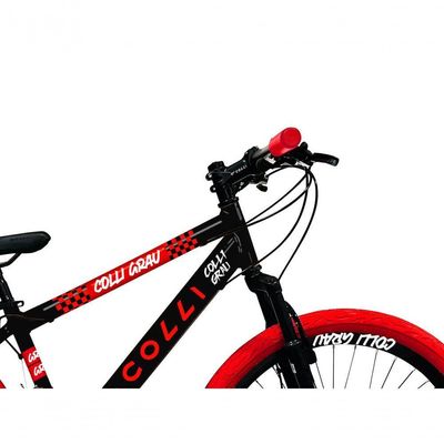 Bicicleta Grau Aro 26 21 Marchas Colli Preto Fosco-vermelho