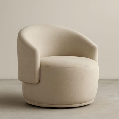 Poltrona Orgânica Oasis Bouclé Premium Bege
