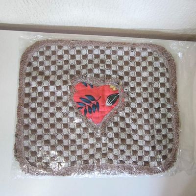 Kit 3 Peças De Tapete Banheiro Algodão 100% Tamanho 50x40cm Para Piso Chão Estampado E Liso Caramelo Com Estampa
