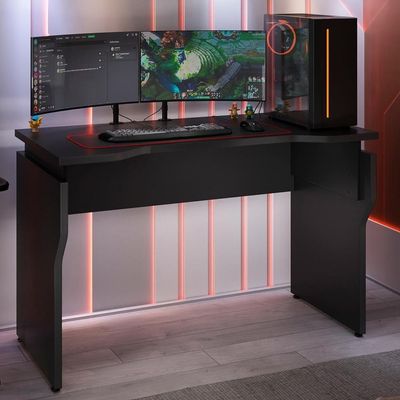 Mesa Para Pc Gamer Com Regulagem De Altura Sirion A02 Preto - Lyam Decor
