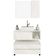 Kit Gabinete Balcão E Espelheira De Banheiro Marina Mármore Branco