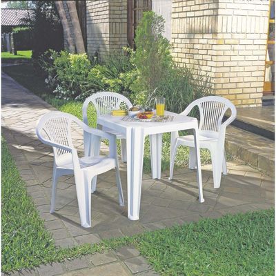 Mesa Tramontina Riviera em Polipropileno Branco