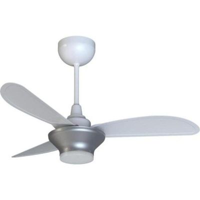 Ventilador De Teto Ventisol Mistral 3 Pás Branco/cinza Bivolt