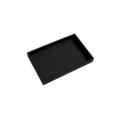 Bandeja Retangular Preta Multiuso Servir Buffet 17 e 25cm