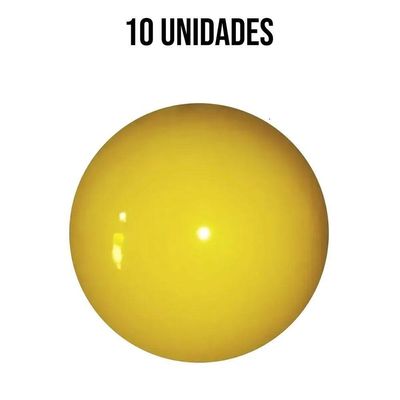 Bola De Vinil Lisa Amarela - 14 Polegadas - 10 Unidades