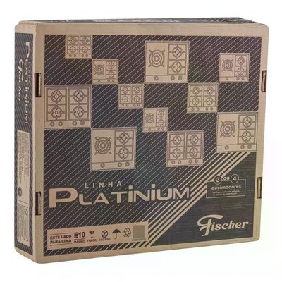 Fogão Cooktop Fischer 4 Queimadores Platinium - Bivolt Bivolt