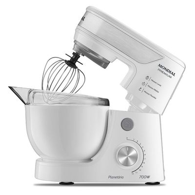 Batedeira Planetária Mondial Premium Bp-01p-w Batedeira Planetária-127v-branco/inox 110V