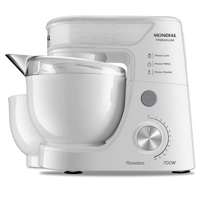 Batedeira Planetária Mondial Premium Bp-01p-w Batedeira Planetária-127v-branco/inox 110V