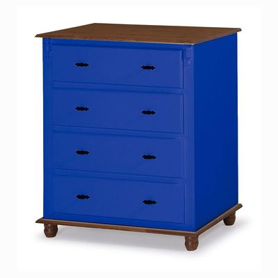 Cômoda 4 Gavetas 400 Laca Azul