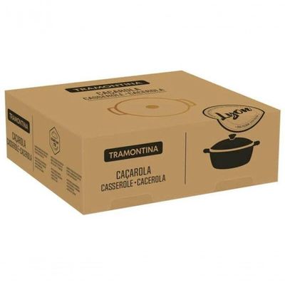 Caçarola Tramontina Lyon Em Alumínio Com Revestimento Starflon Dourado 26cm