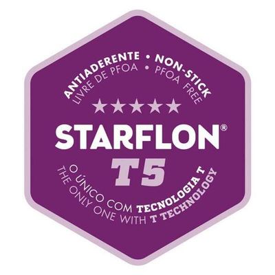 Caçarola Tramontina Lyon Em Alumínio Com Revestimento Starflon Dourado 26cm