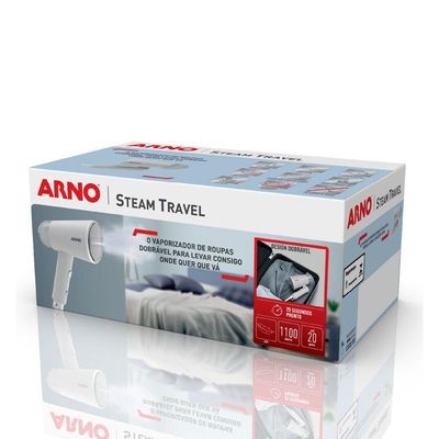 Vaporizador Roupa Portátil Arno Travel 1100W HS11 Cinza 220V