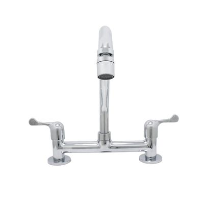 Torneira Misturador Cozinha Metal Bancada Mesa + 2 Engates íveis Malha Aço