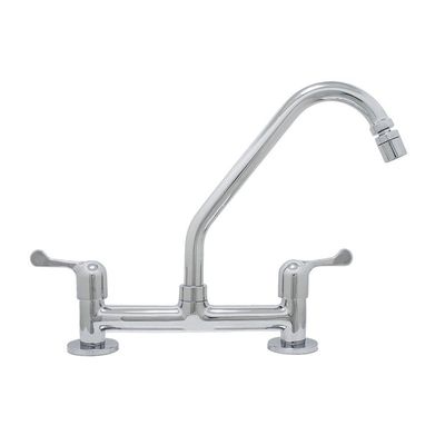 Torneira Misturador Cozinha Metal Bancada Mesa + 2 Engates íveis Malha Aço