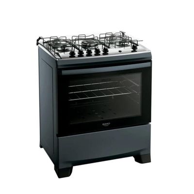 Fogão Dako 5 Bocas Supreme Mesa Inox Titanium Bivolt