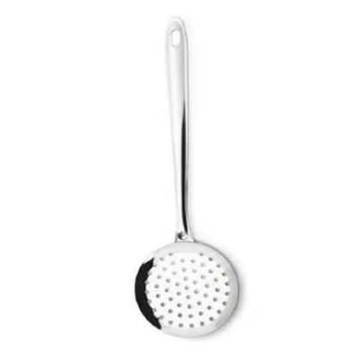 Espátula em Aço Inox Fritar Fritura Peneira Escumadeira