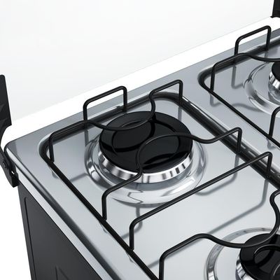 Fogão 4 Bocas Branco Com Mesa Inox Dako Supreme Bivolt