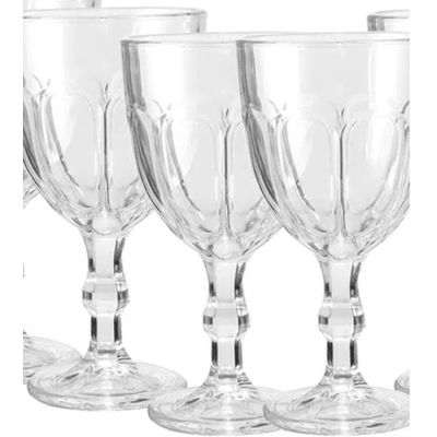Jogo de Taças Paris Vidro 6 Peças Cristal Vidro 310ml