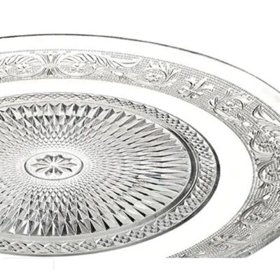 PRATO BOLO VIDRO CRISTAL 32.5 CM
