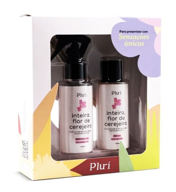 KIT AMBIENTE + VARETAS FLOR DE CEREJEIRA - AROMATIZADOR DE AMBIENTE