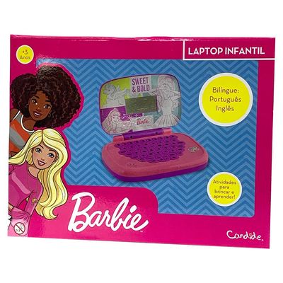 Kit Barbie - Veículo Controle Remoto Style Machine + Laptop Infantil Bilíngue