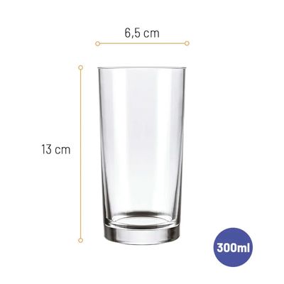 Jogo de Copos Multiuso SM Manchester 300ml 6 Unidades - Nadir J2060