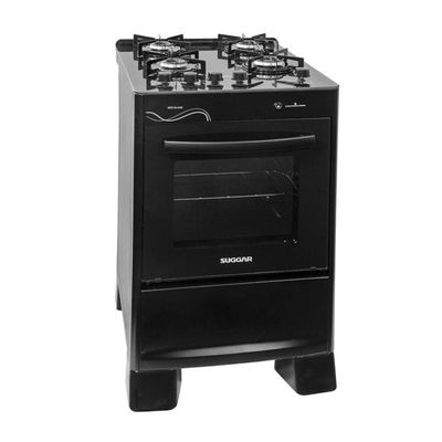 Fogão Neo Glass 4 Queimadores Preto Bivolt Fgvng410pt Suggar Bivolt