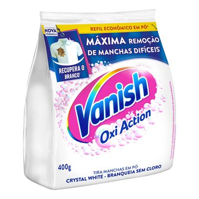 Kit Omo pó Perfect White 4kg + Vanish Multi Power Oxi Action 400G