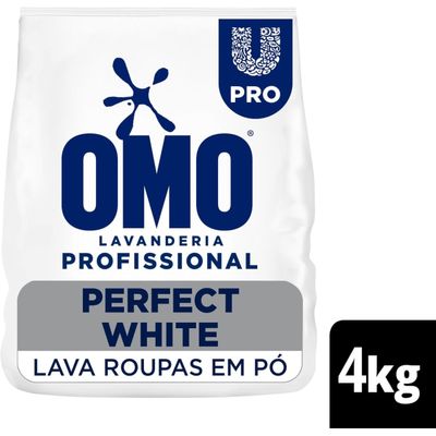 Kit Omo pó Perfect White 4kg + Vanish Multi Power Oxi Action 400G