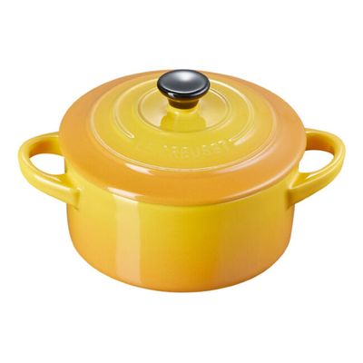 MINI COCOTTE LE CREUSET 250ML 10CM BK/AMARELO NÉCTAR 71901106720100