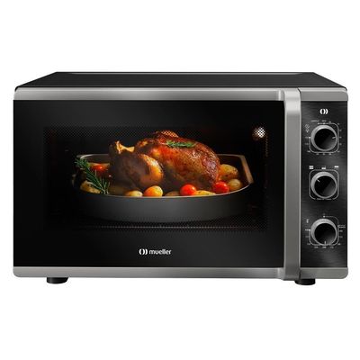 Forno Elétrico De Bancada Mueller 50 Litros E 3 Modos De Assar MFB50K Preto 110V