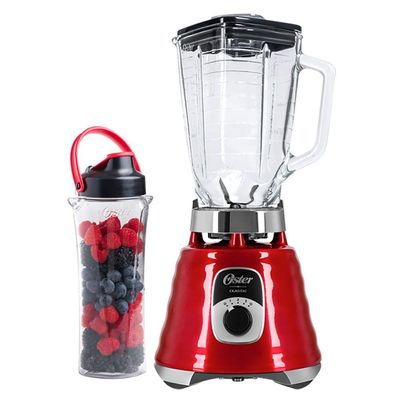 Kit New Osterizer Vermelho - Liquidificador e Jarra Blend N Go - 220V