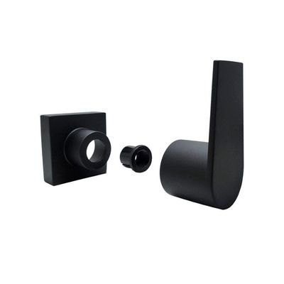 Acabamento Registro Banheiro Lavatório Alavanca Preto Black Padrão Deca Pressão Ou Gaveta Metal Luxo
